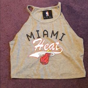 Miami Heat Cropped Tank Top
